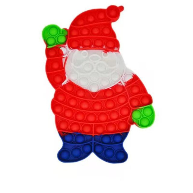 christmas santa claus pop it fidget toys - Pop It Buy