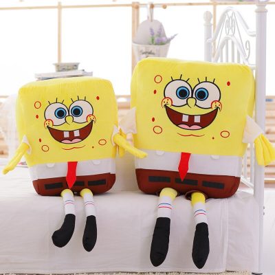 40 100cm Soft Plush Animal Sponge Starfish Plush Stuffed Toy Kawaii Baby Pillow Cartoon Doll Cotton 2 - Spongebob Plush